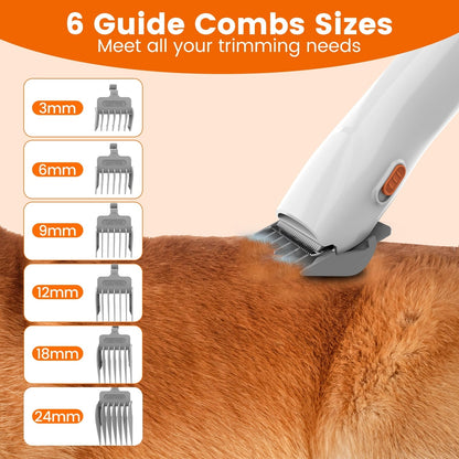 PG10 | 5 in 1 Portable Pet Grooming Kit with Vacuum | Pet Vacuum Groomer