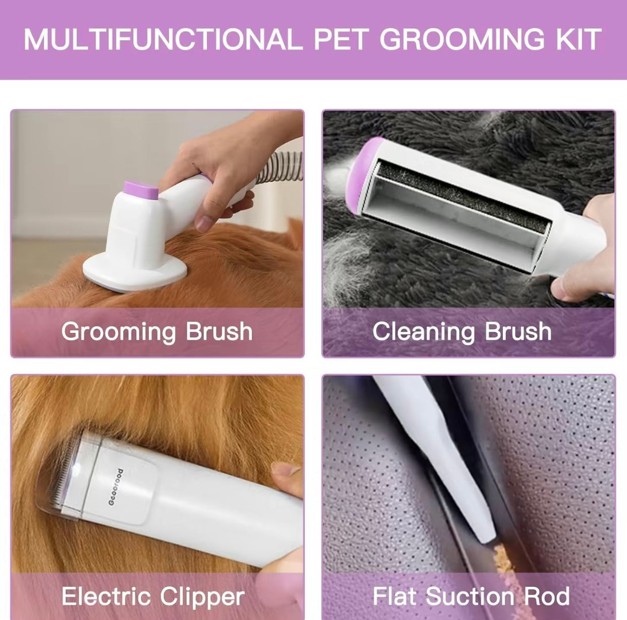 Bestselling All-in-One Pet Grooming Vacuum – Keep Your Home Clean & Fur-Free