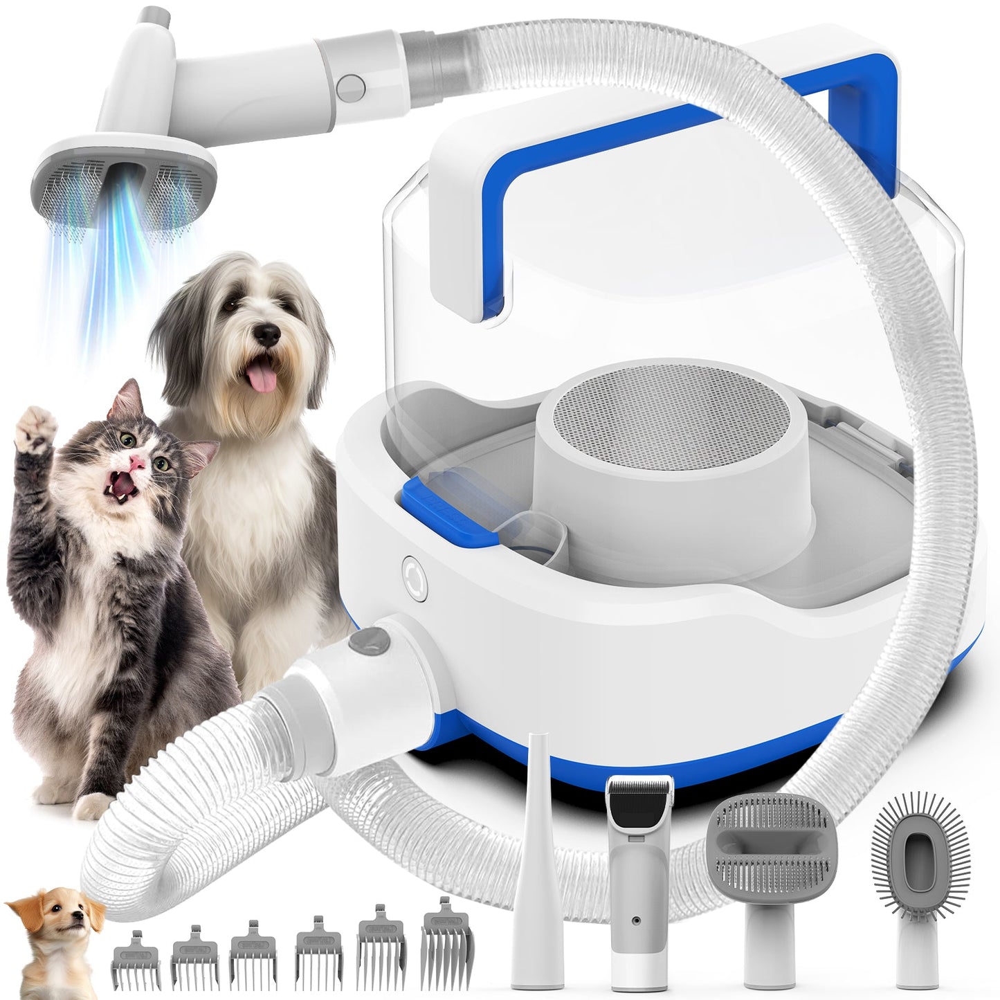 PG200 | Cordless Rechargable Pet Grooming Kit & Vacuum | Pet Vacuum Groomer