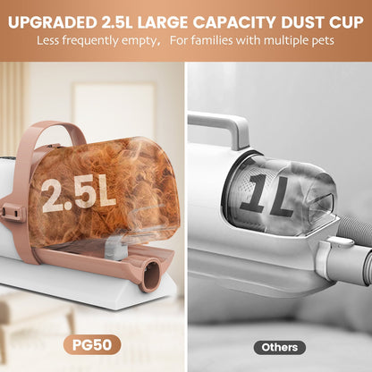 PG50 | 5 in 1 Pet Grooming Kit with Vacuum