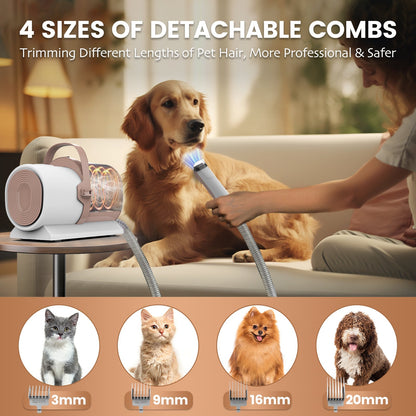 PG50 | 5 in 1 Pet Grooming Kit with Vacuum