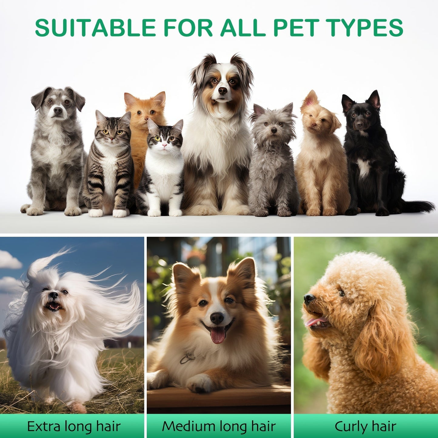 PG50 Plus | 7 in 1 Pet Grooming Kit with Vacuum | Pet Vacuum Groomer