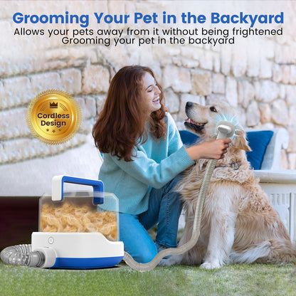 PG200 | Cordless Rechargable Pet Grooming Kit & Vacuum | Pet Vacuum Groomer