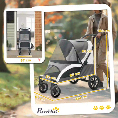 210V Shock Absorbing Large Pet Stroller