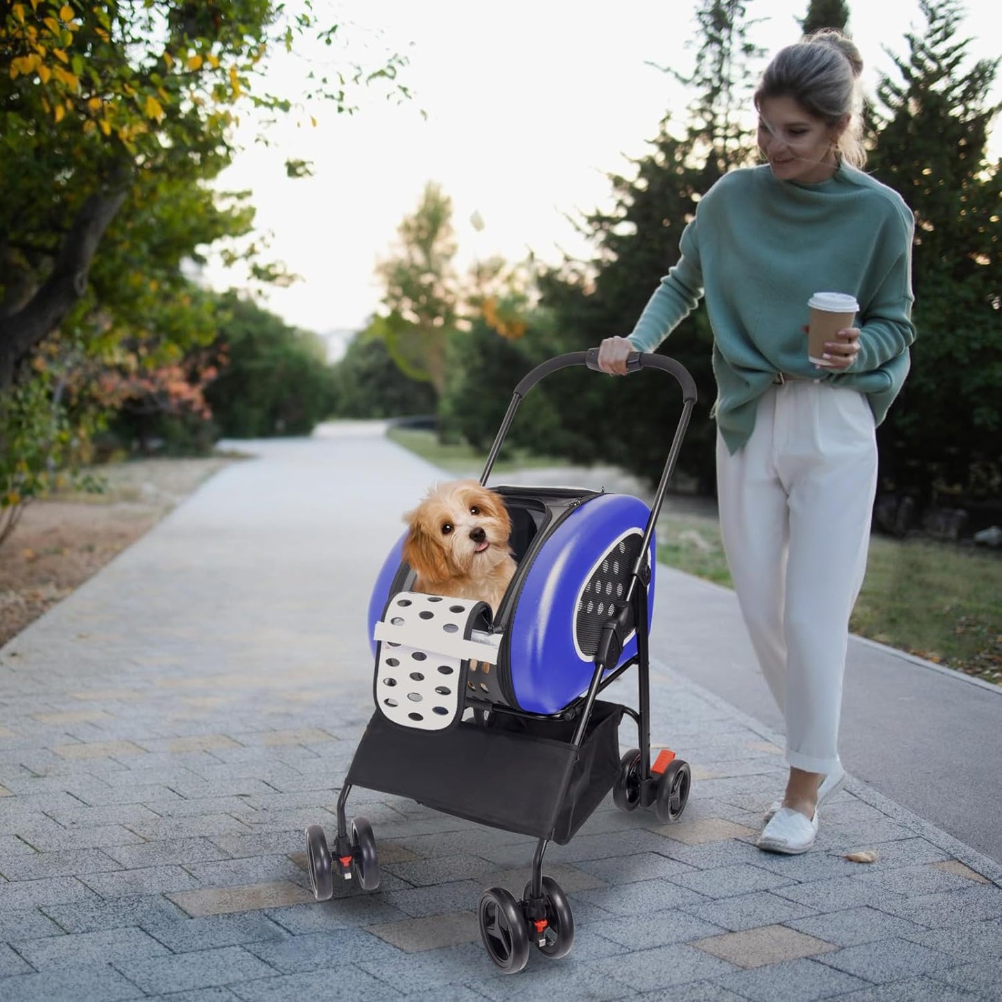 5-in-1 Combo EVA Pet Carrier/Stroller | Luxury Package