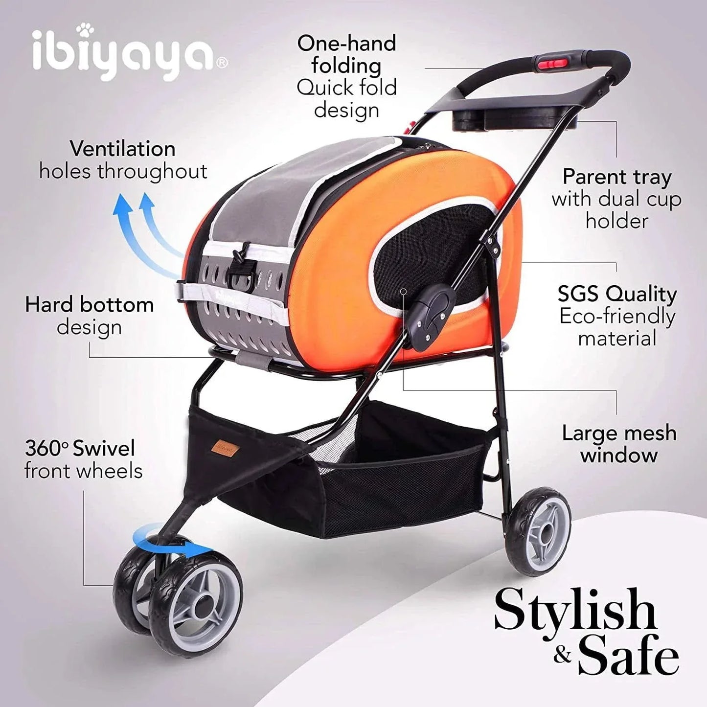 5-in-1 Combo EVA Pet Carrier/Stroller | Luxury Package