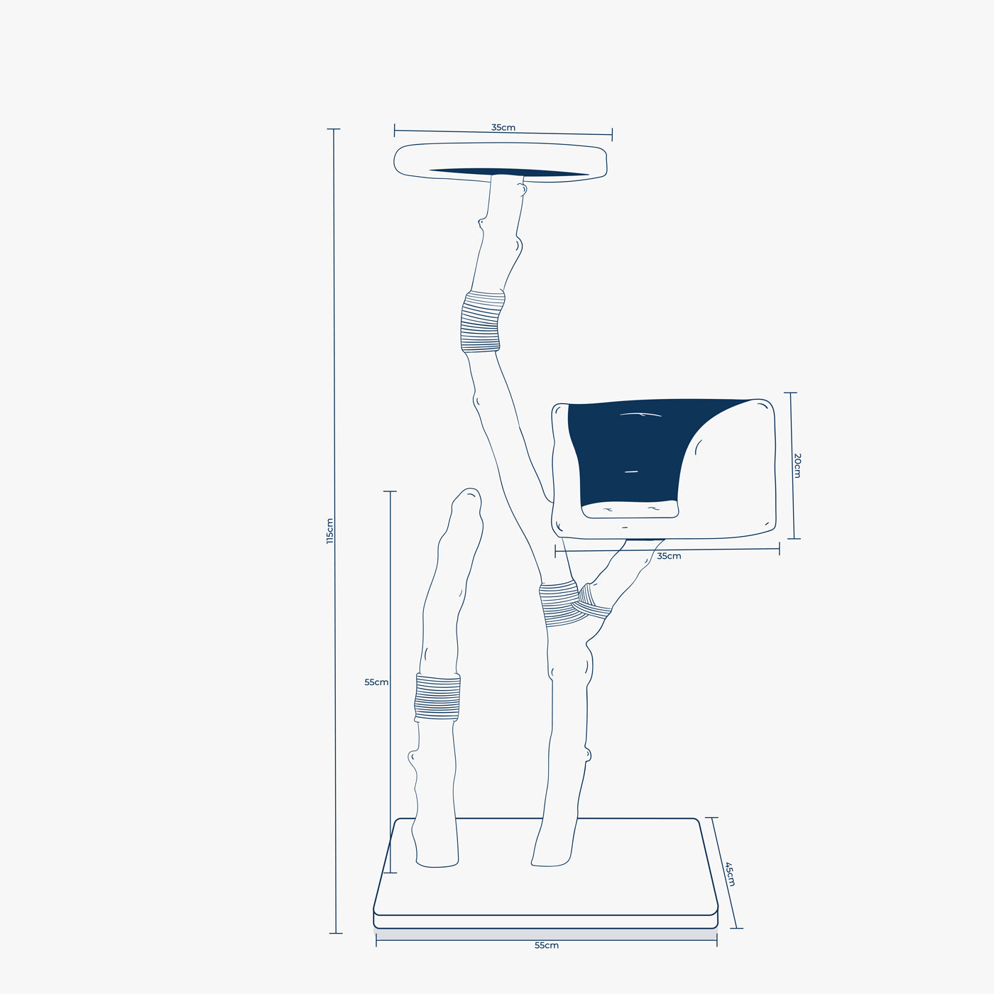 Back to Nature The Trio Cat Scratch Tree