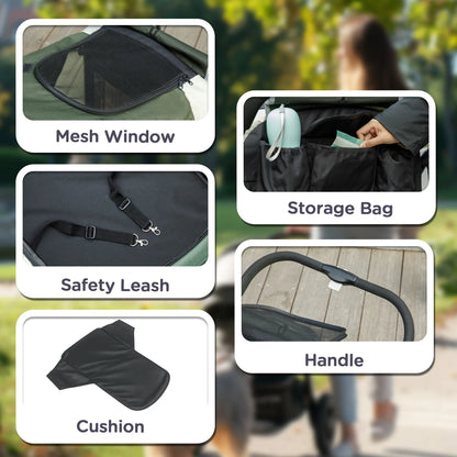 210V Shock Absorbing Large Pet Stroller